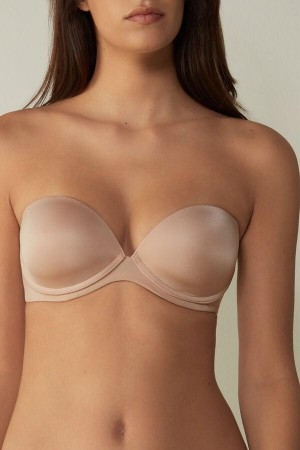 Intimissimi Anna Bandeau in Ultralight Microfiber Melltartók Női Bézs | HUHK4956