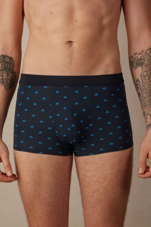 Intimissimi Bicycle in Microfiber Boxer Férfi Kék | HUZG3399