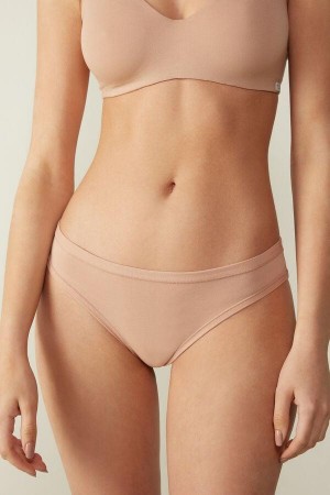 Intimissimi Brazilian in Ultralight Supima® Pamut Bugyi Női Bézs | HUIS3516