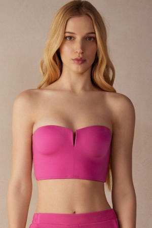 Intimissimi Bustier Top in Ultralight Microfiber Melltartók Női Rózsaszín | HUPQ4855