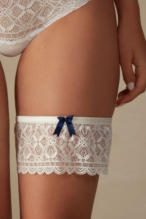 Intimissimi Csipke Garter Fehérnemű Női Fehér | HUPQ4163