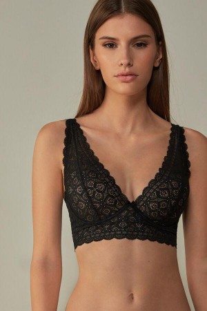 Intimissimi Eleonora Balconette in Csipke Melltartók Női Fekete | HUHK4469