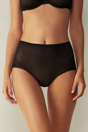 Intimissimi Invisible Touch Hipster Bugyi Női Fekete | HUUT3725