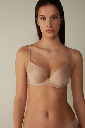 Intimissimi Irina Microfiber Balconette Melltartók Női Bézs | HUAP4936