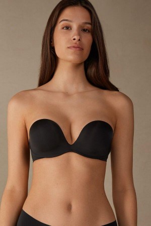 Intimissimi Monica Bandeau in Ultralight Microfiber Melltartók Női Fekete | HUYU4841