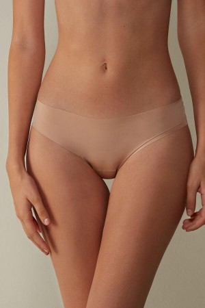 Intimissimi Seamless Microfiber Bugyi Női Bézs | HUAP3635