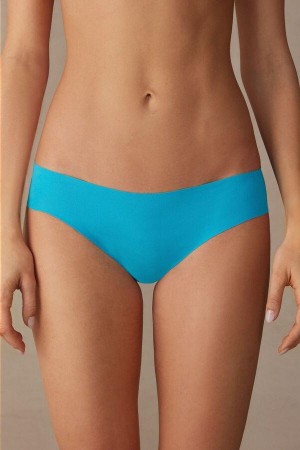 Intimissimi Seamless Supima® Pamut Bugyi Női Türkiz | HUWY3678