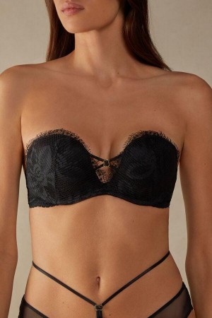 Intimissimi Sensual Unbounded Monica Bandeau Melltartók Női Fekete | HUDN4852