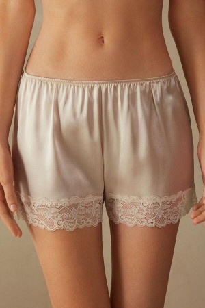 Intimissimi Silk Shorts Pizsama Női Rózsaszín | HUAP4051