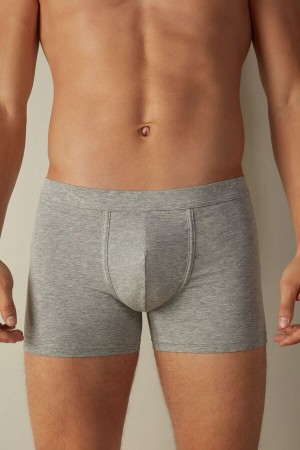 Intimissimi Supima® Pamut Loose Fit Boxer Férfi Világos Szürke | HUHK3456