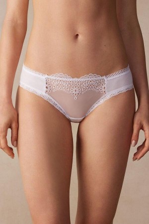 Intimissimi Timeless Simplicity Pamut Bugyi Női Fehér | HUVD3708