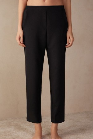 Intimissimi Trousers with Pockets Nadrág Női Fekete | HUWY4275