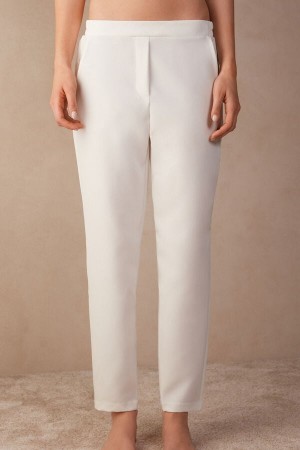 Intimissimi Trousers with Pockets Nadrág Női Fehér | HURW4273