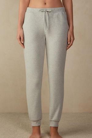 Intimissimi Warm Cuddles Full Length Cuffed Pants Pizsama Női Szürke | HUHK4001