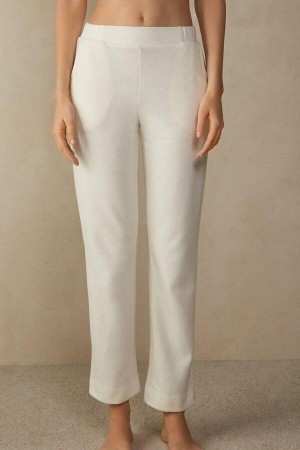 Intimissimi Warm Cuddles Full Length Pants Pizsama Női Krém | HUHK3994