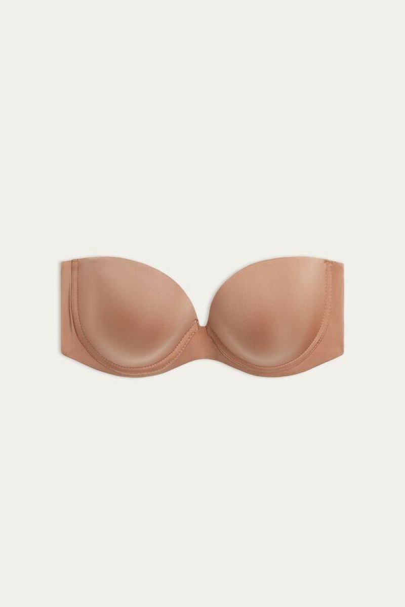 Intimissimi Anna Bandeau in Ultralight Microfiber Melltartók Női Bézs | HUEX4844