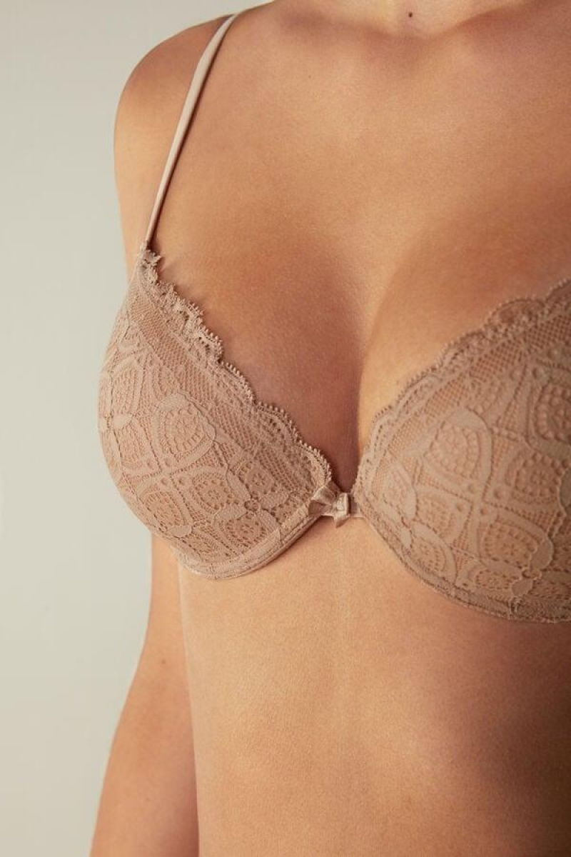 Intimissimi Bellissima Push-up in Csipke Melltartók Női Bézs | HUEX4742