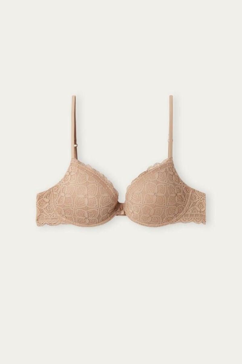 Intimissimi Bellissima Push-up in Csipke Melltartók Női Bézs | HUEX4742