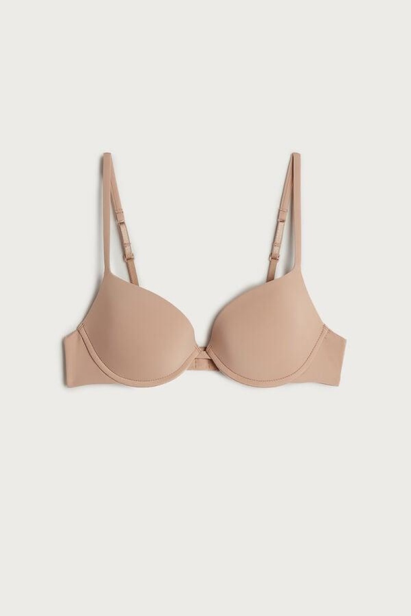 Intimissimi Bellissima Push-up in Microfiber Melltartók Női Bézs | HUAP4709