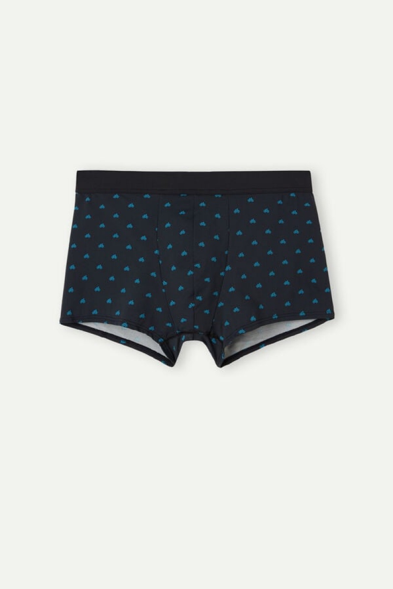 Intimissimi Bicycle in Microfiber Boxer Férfi Kék | HUZG3399