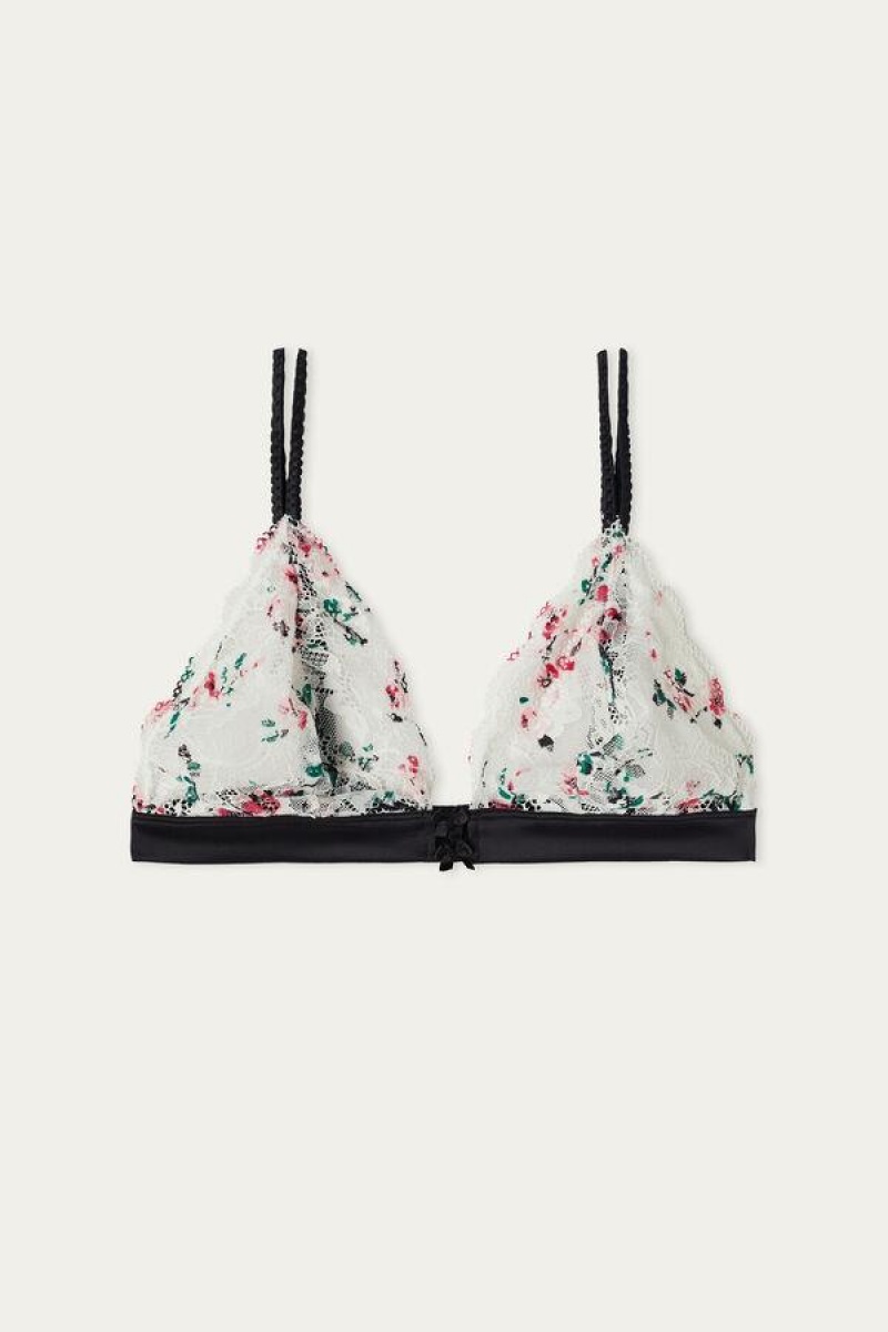 Intimissimi Bloom & Blossom Triangle Melltartók Női Fehér | HUPQ4658