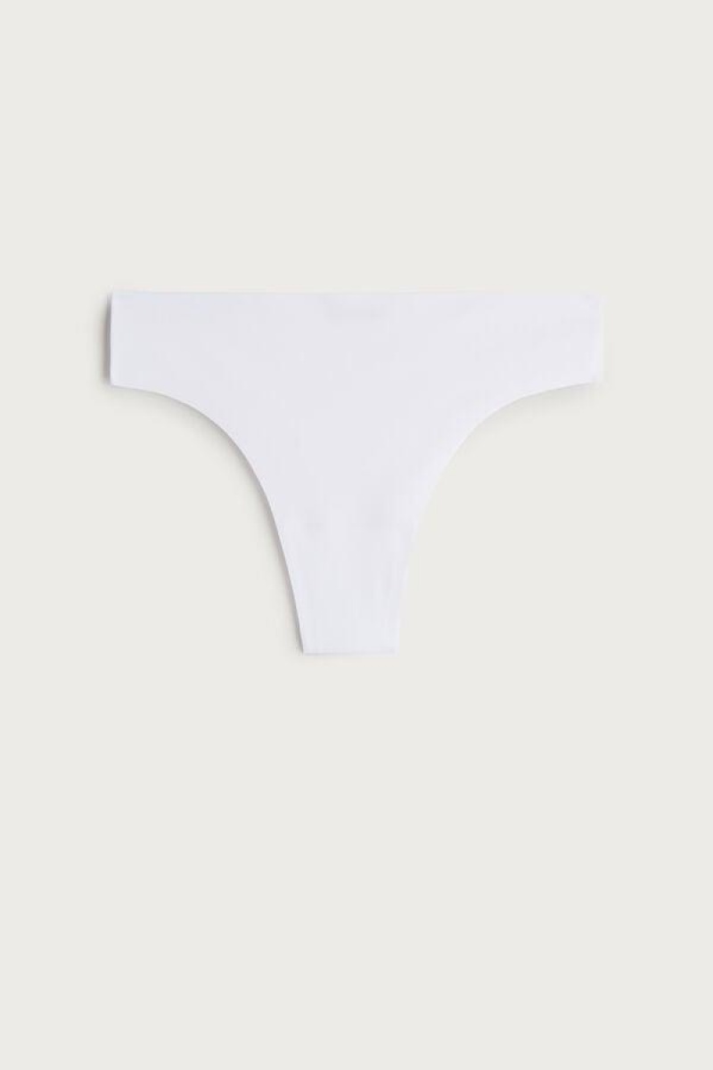 Intimissimi Brazilian in Seamless Ultra Light Microfiber Bugyi Női Fehér | HUWY3495