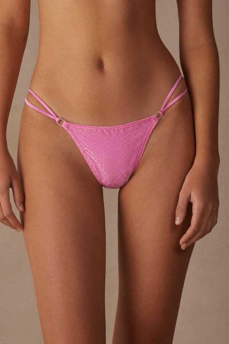 Intimissimi Cool Minimal String Tanga Bugyi Női Rózsaszín | HUZG3815