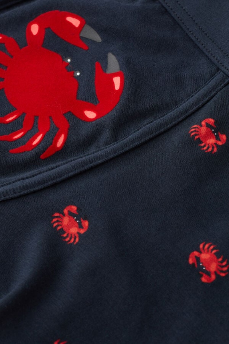 Intimissimi Crab in Stretch Supima® Pamut Boxer Férfi Kék | HUFM3406