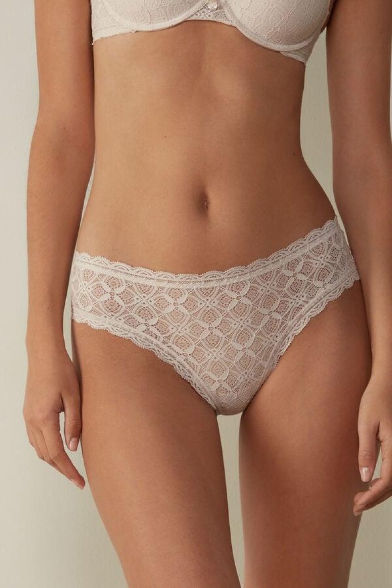 Intimissimi Csipke Hipster Brazilian Bugyi Női Rózsaszín | HUHK3741