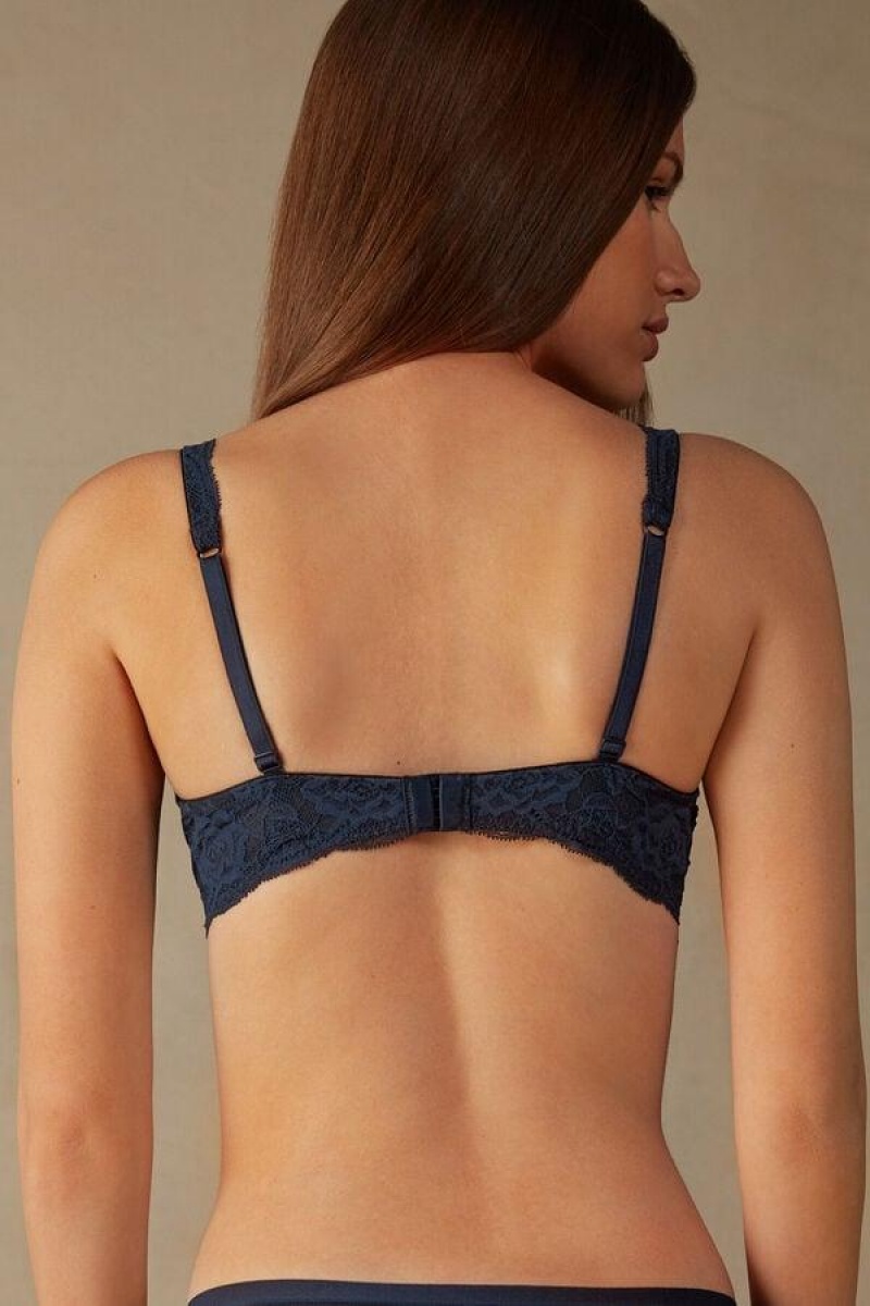 Intimissimi Daniela Csipke Balconette Melltartók Női Kék | HUUT4426