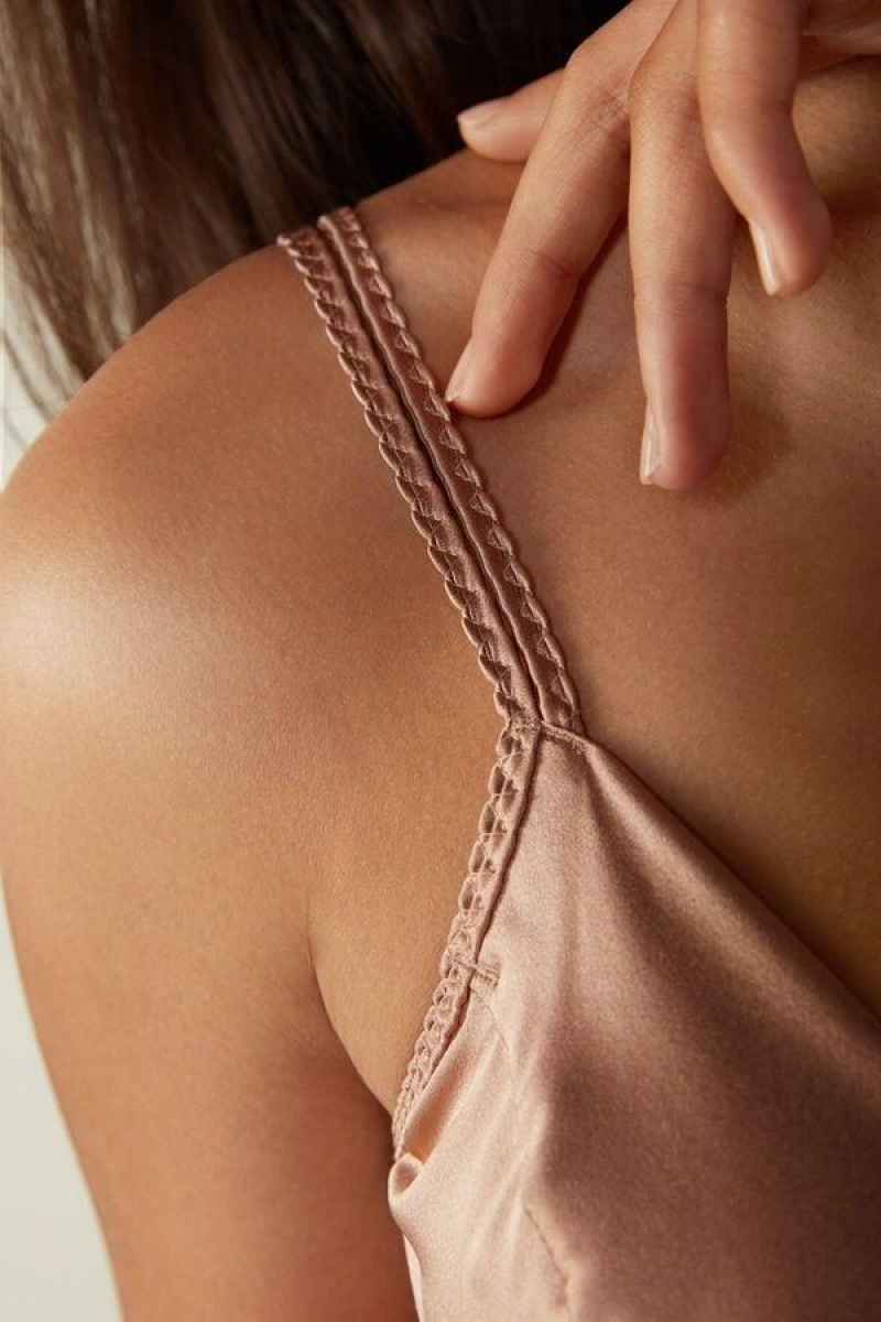 Intimissimi Emma Silk Triangle Melltartók Női Rózsaszín | HUIS4914