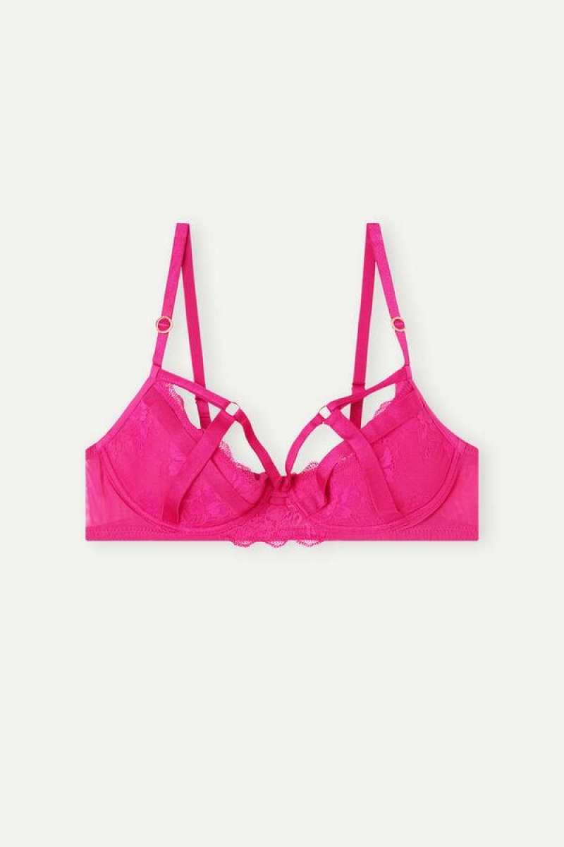 Intimissimi Fearless Femininity Demi-Cup Melltartók Női Rózsaszín | HUFM5026