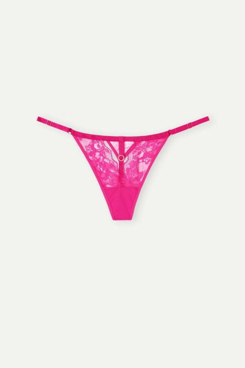 Intimissimi Fearless Femininity String Tanga Bugyi Női Rózsaszín | HUPQ3799