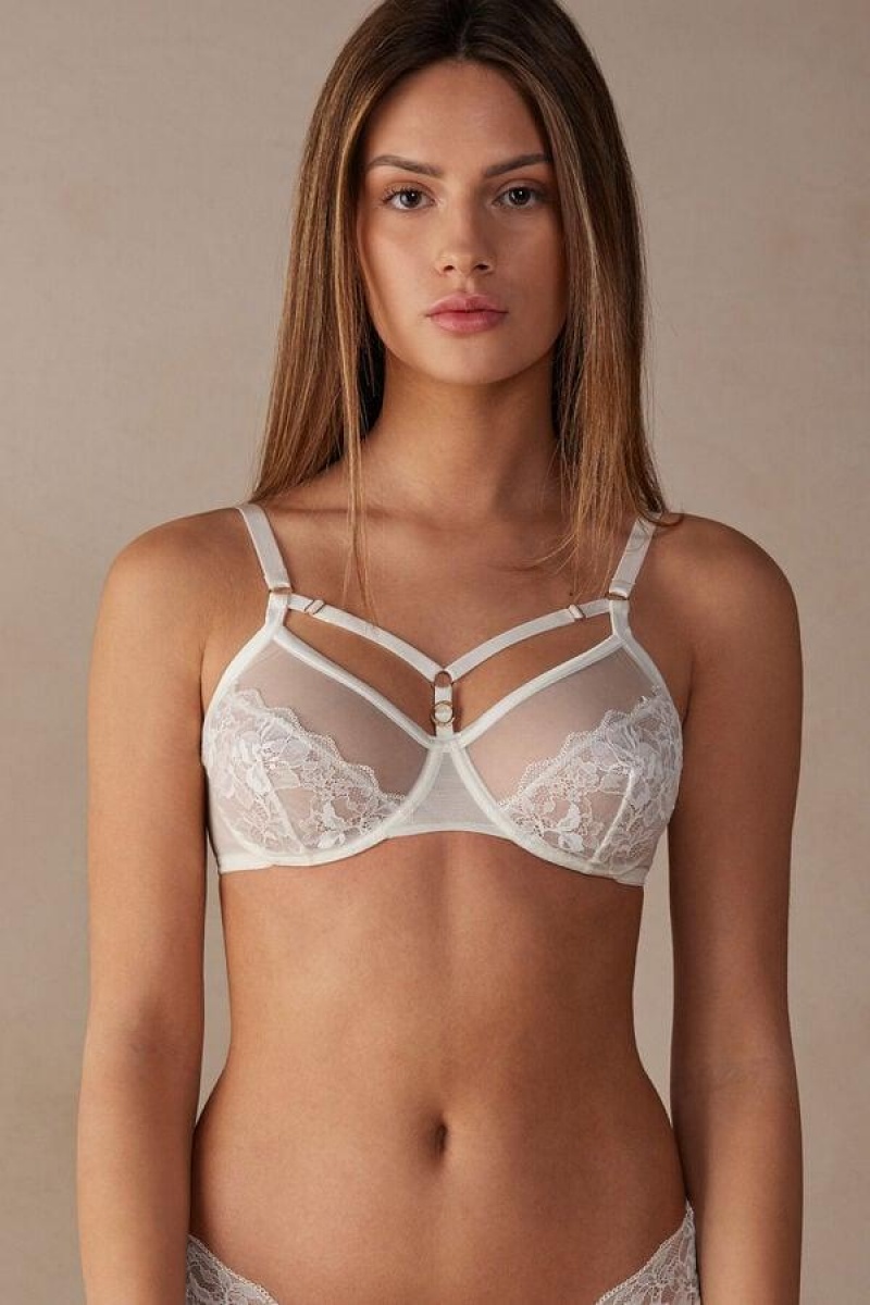 Intimissimi Fearless Femininity Sveva Balconette Melltartók Női Fehér | HUGL5025