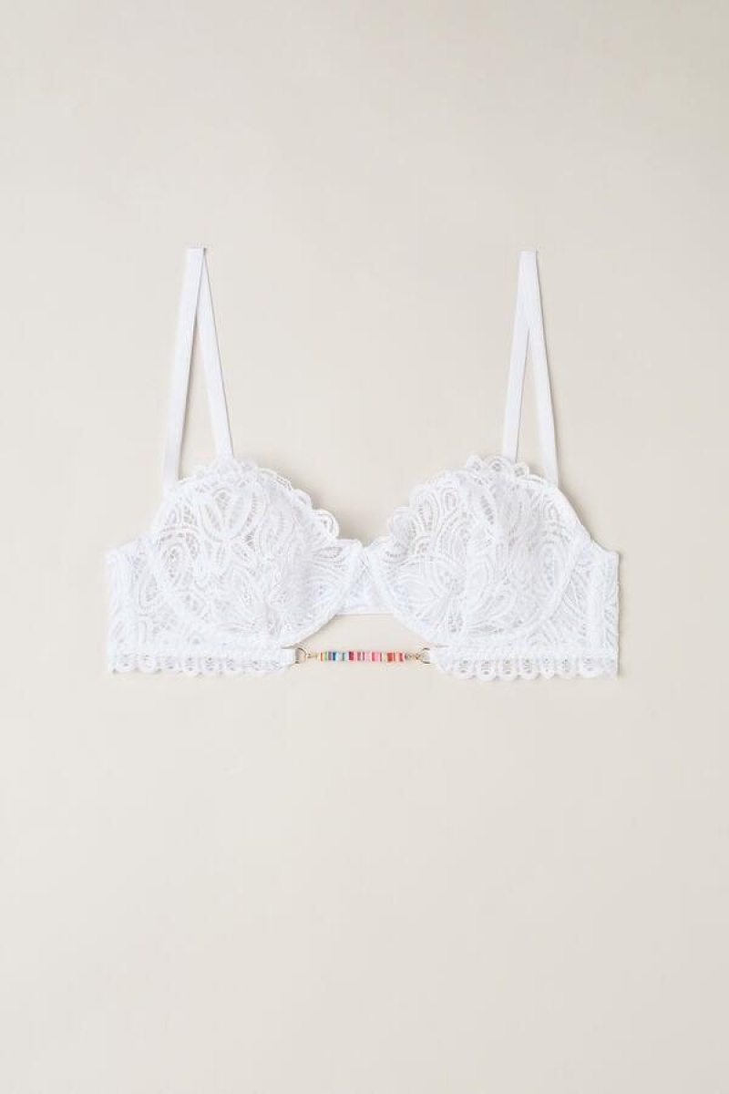 Intimissimi Hot Summer Days Balconette Melltartók Női Fehér | HUZG4595