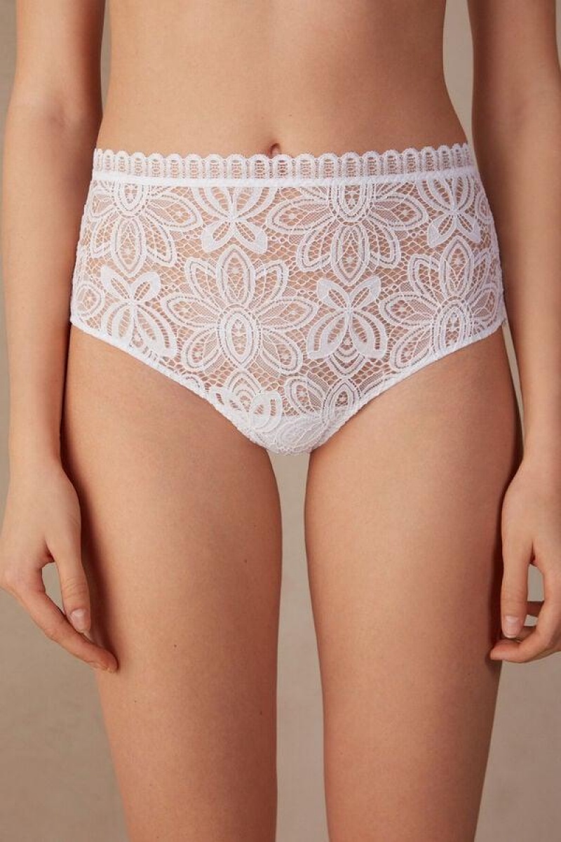 Intimissimi Hot Summer Days High Rise Hipster Brazilian Bugyi Női Fehér | HUBC3759