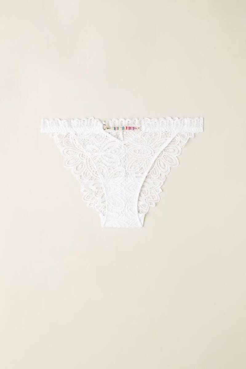 Intimissimi Hot Summer Days String Bugyi Női Fehér | HUBC3707