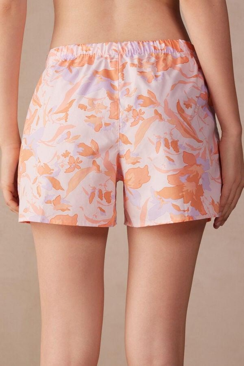 Intimissimi Iris and Apricot Cloth Shorts Pizsama Női Rózsaszín | HUWY4094