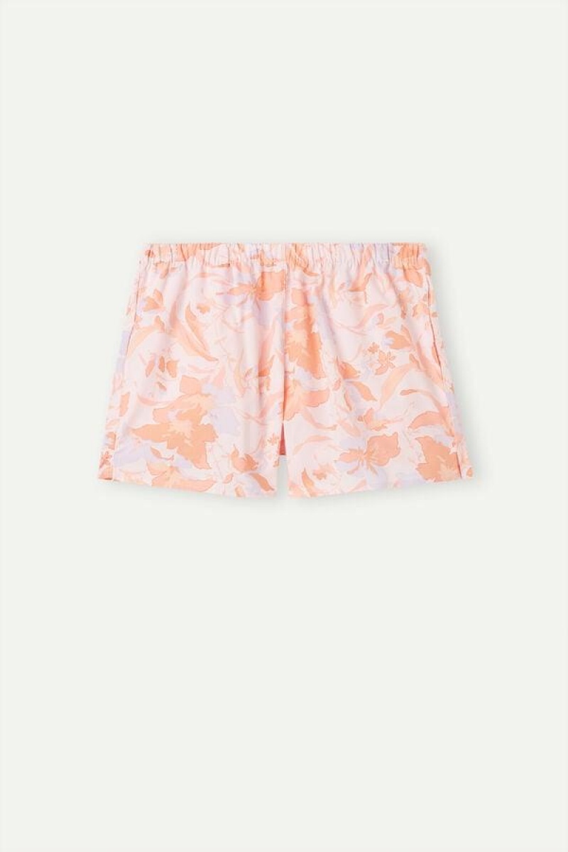 Intimissimi Iris and Apricot Cloth Shorts Pizsama Női Rózsaszín | HUWY4094