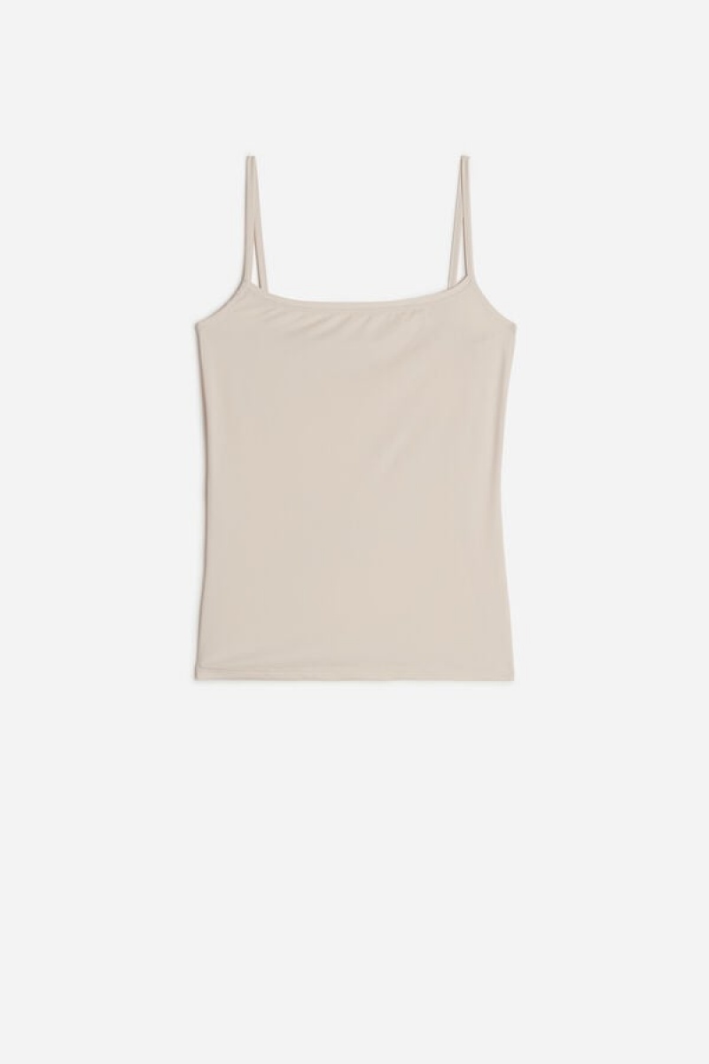 Intimissimi Light Microfiber Cami Trikó Női Rózsaszín | HUHK4391