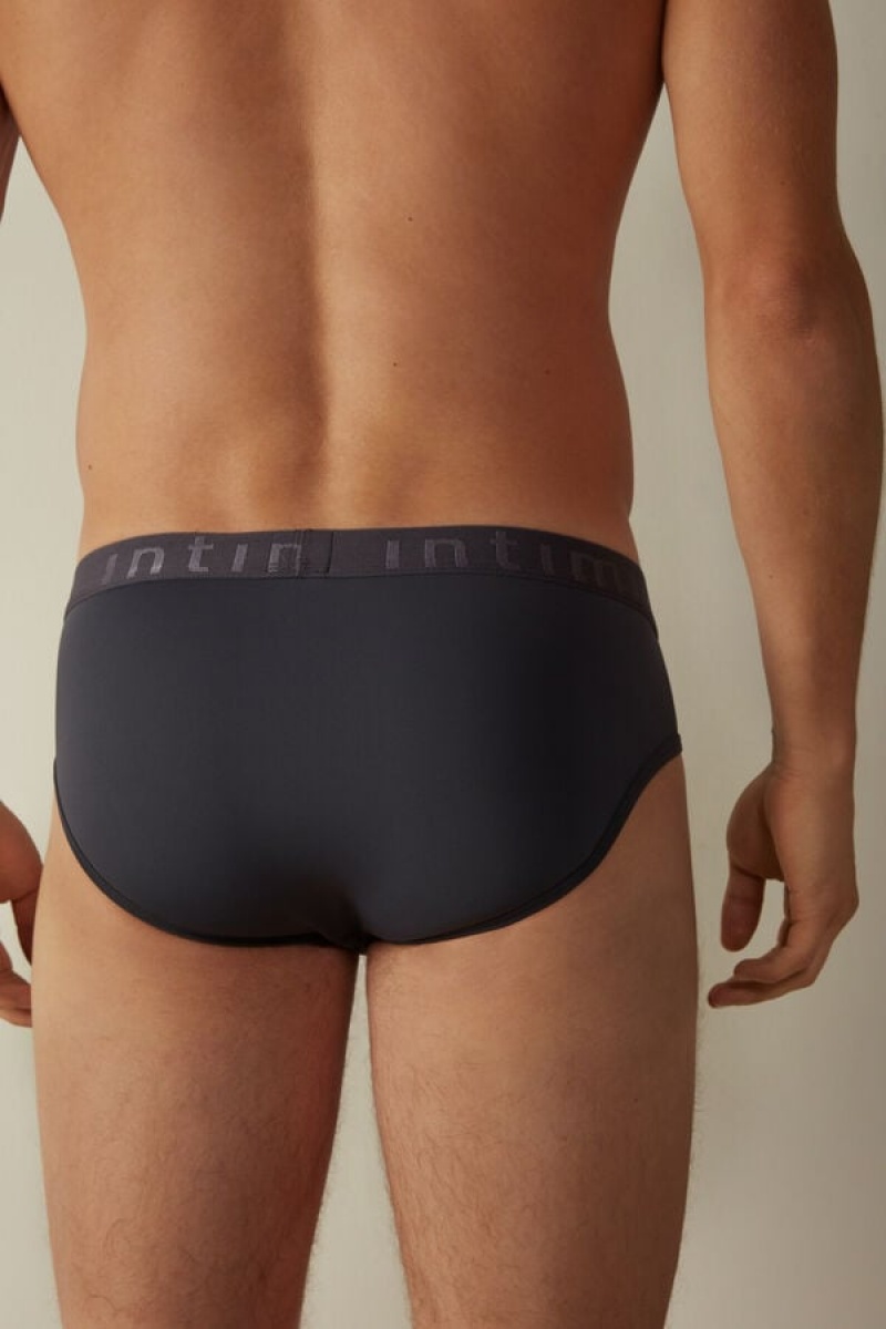 Intimissimi Microfiber with Logo Detail Rövidnadrágok Férfi Szürke | HUGL3378