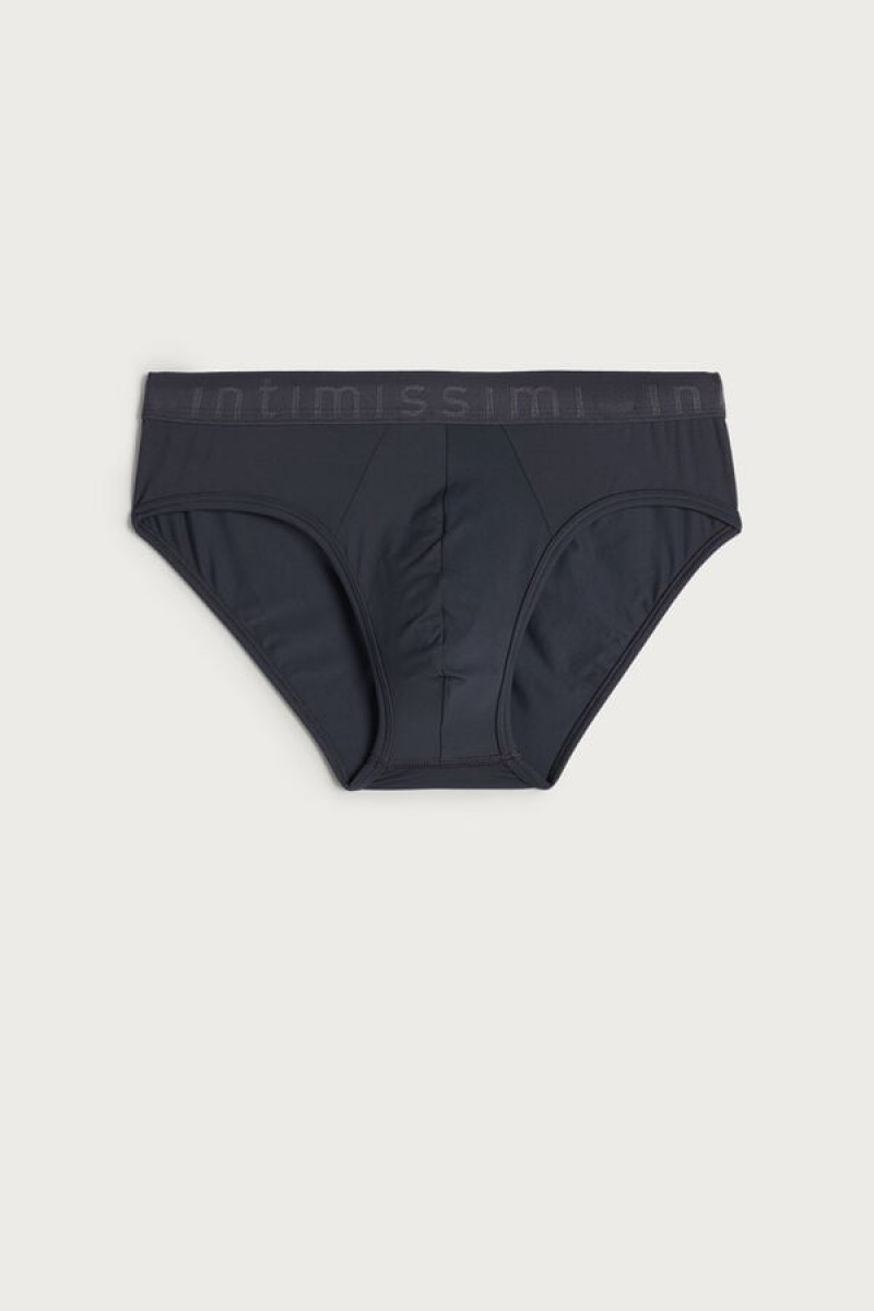 Intimissimi Microfiber with Logo Detail Rövidnadrágok Férfi Szürke | HUGL3378