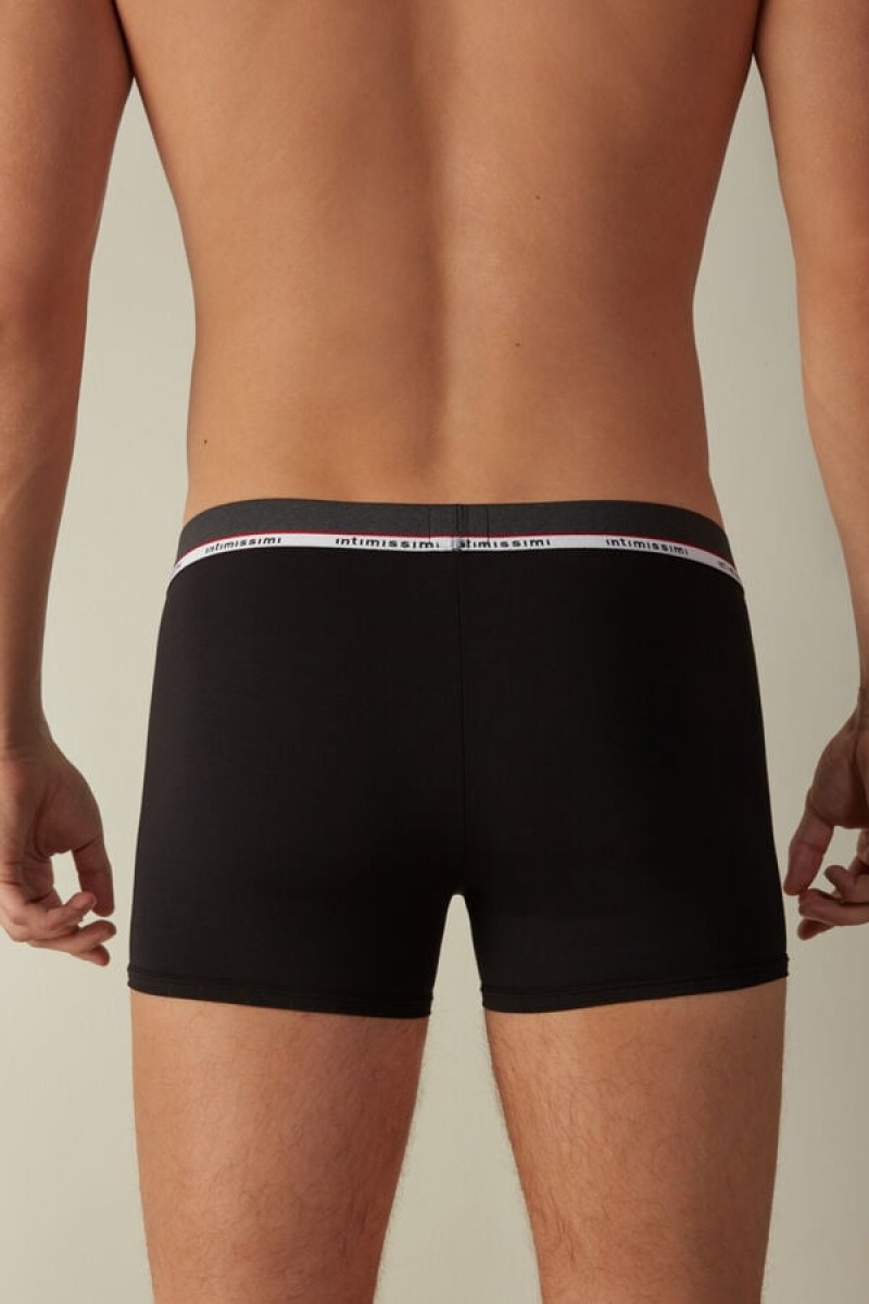 Intimissimi Micromodal Boxer Férfi Fekete | HUMA3472