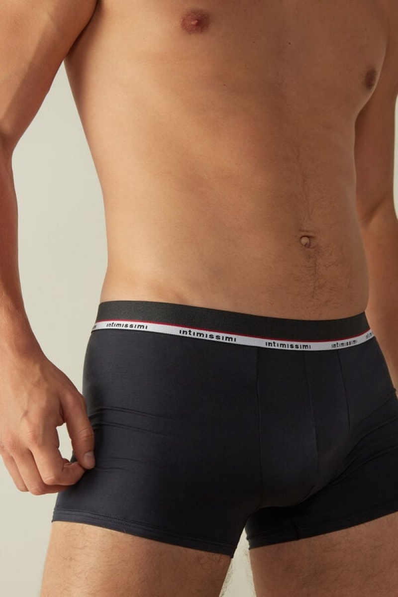 Intimissimi Micromodal Boxer Férfi Kék | HUNB3473