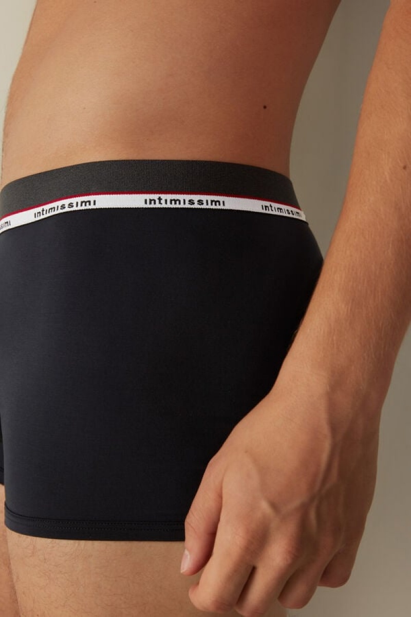 Intimissimi Micromodal Boxer Férfi Kék | HUNB3473