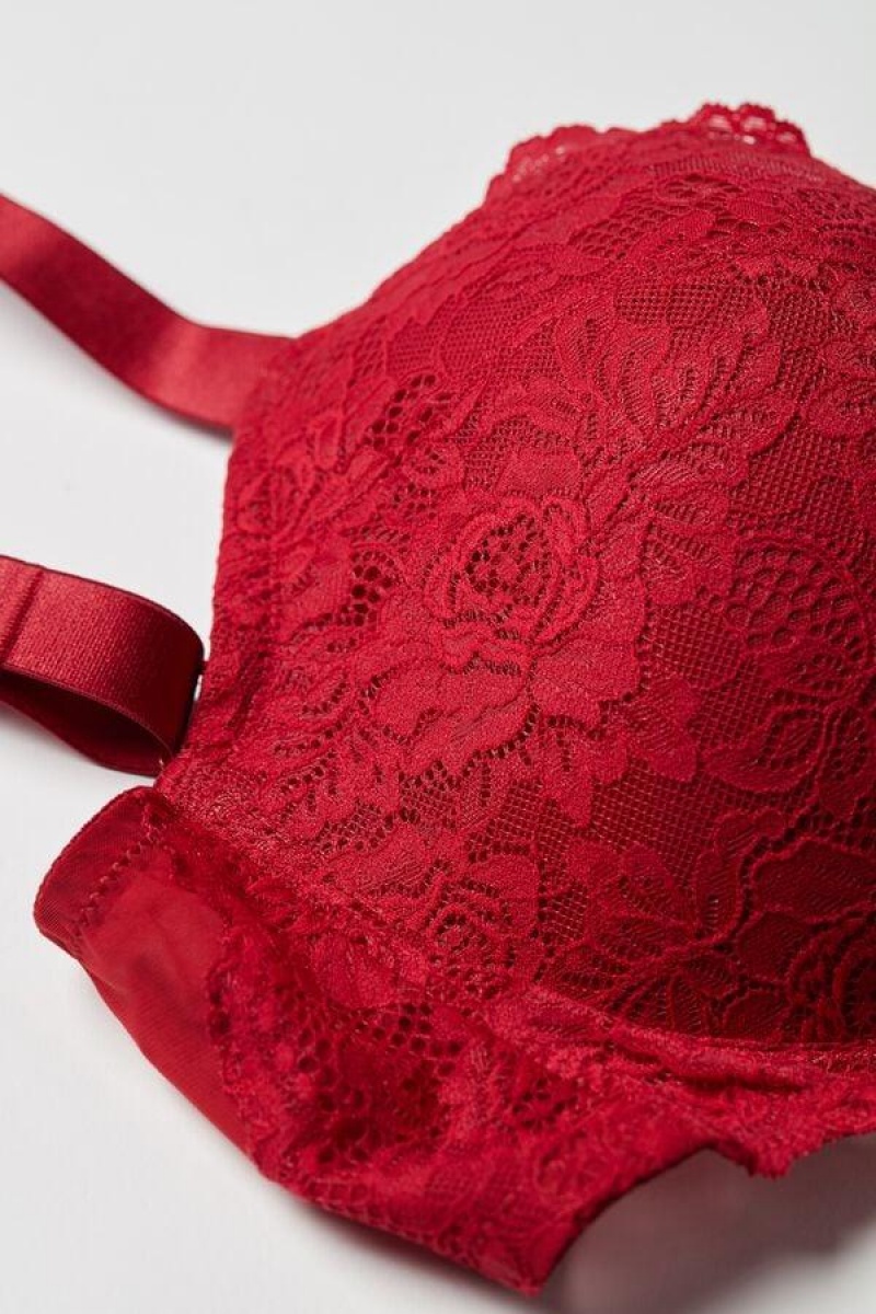 Intimissimi Mina Csipke Balconette Melltartók Női Piros | HUYU4427