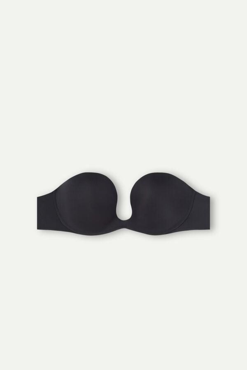 Intimissimi Monica Bandeau in Ultralight Microfiber Melltartók Női Fekete | HUGL4957