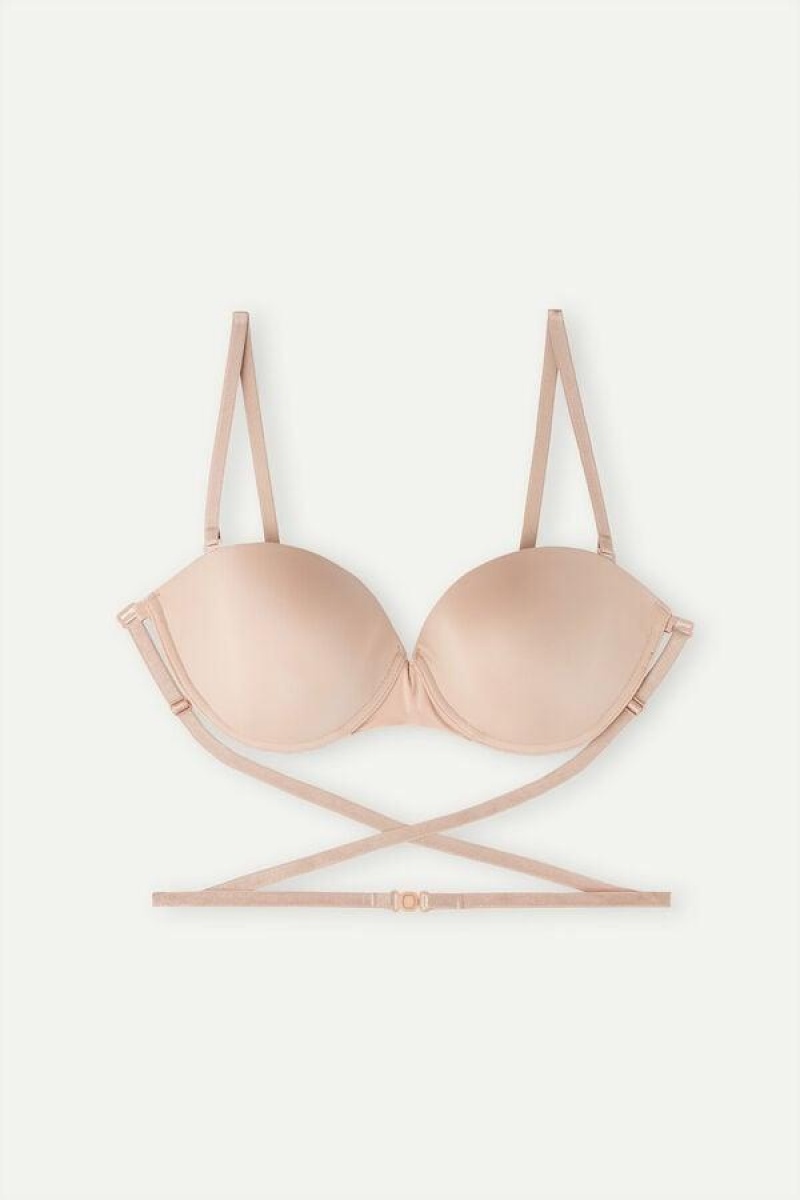 Intimissimi Multi-functional Anna Balconette in Ultralight Microfiber Melltartók Női Bézs | HURW4560