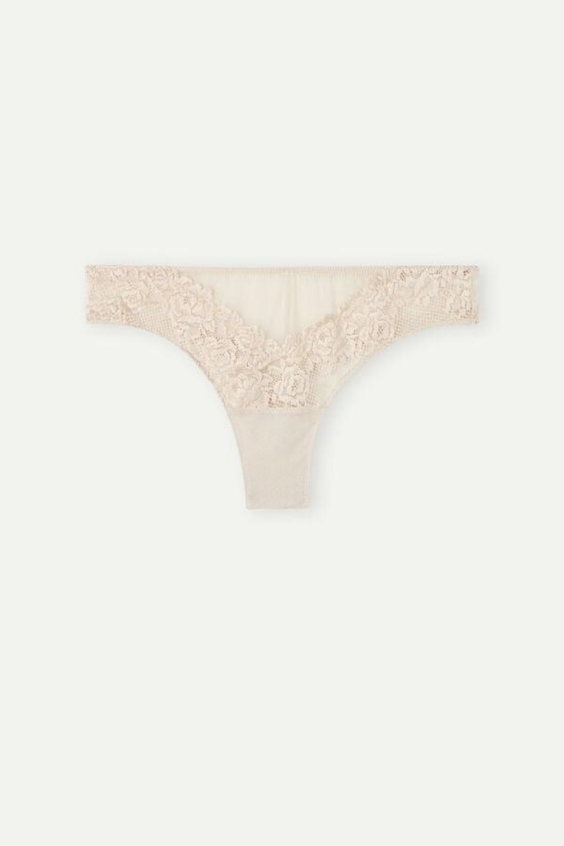 Intimissimi Pretty Flowers Brazilian Bugyi Női Rózsaszín | HUMA3549