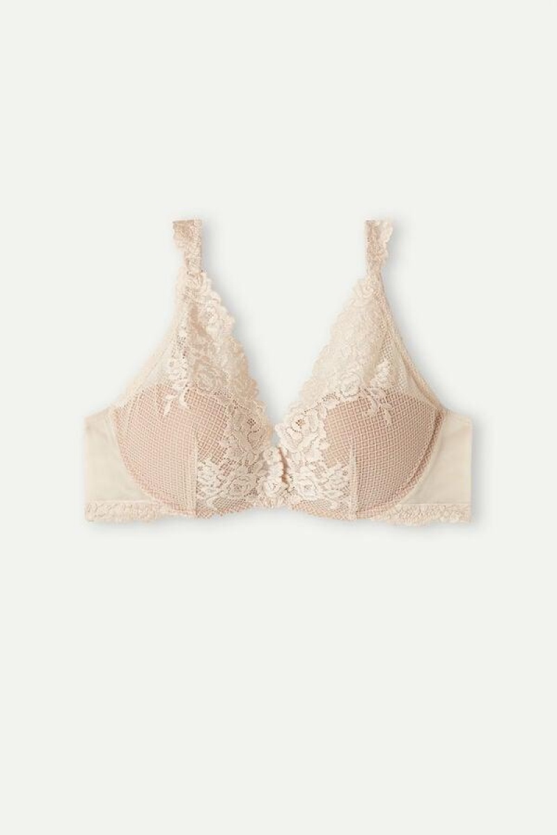 Intimissimi Pretty Flowers Giorgia Balconette Melltartók Női Rózsaszín | HUGL5007